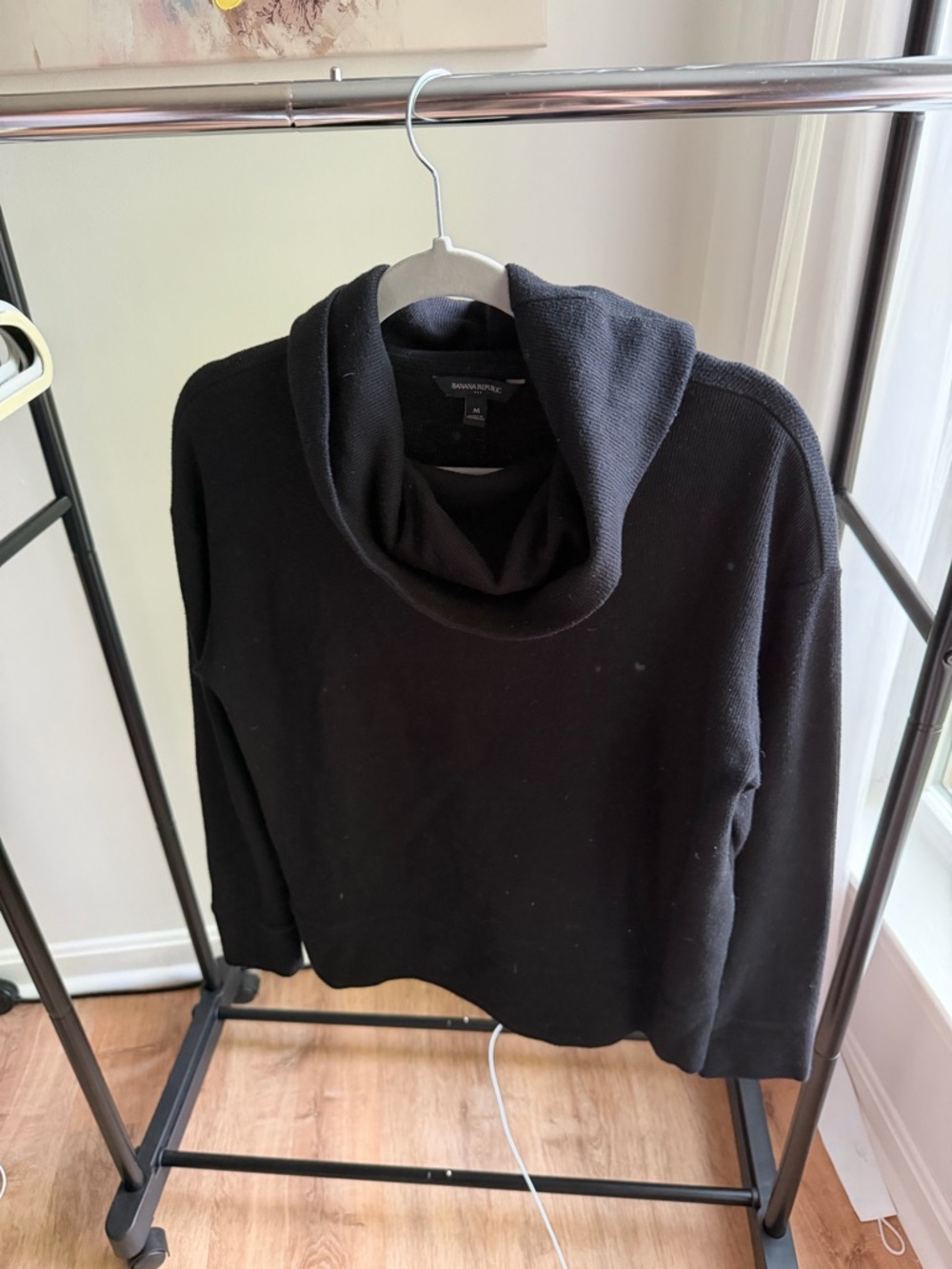 Banana Republic Black Cowl Neck Sweater